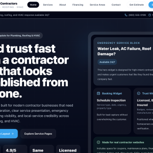 Northline Pro – Contractor WordPress Theme for Plumbing, Roofing & HVAC (Lead-Gen Optimized)