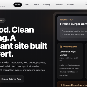 Ember Street – Restaurant & Food Truck WordPress Theme (Modern, Mobile-Optimized, Conversion-Ready)